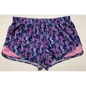 Lilly Pulitzer Luxletic Cheetah Print Athletic Shorts Women's L